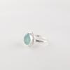 Aqua Chalcedony Gemstone 925 Sterling Silver Jewelry Designer Ring Gift For Wife RR-77-21