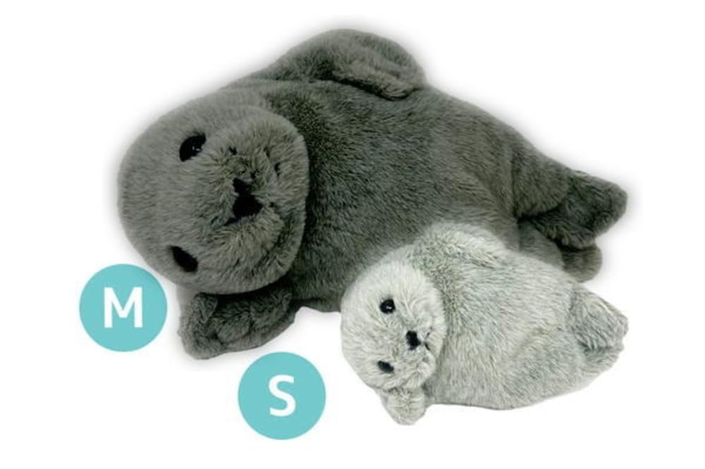 Naitou Design Underwater Walk Plush Toy, Small, Gray, A Day In the Life of a Seal, 038950