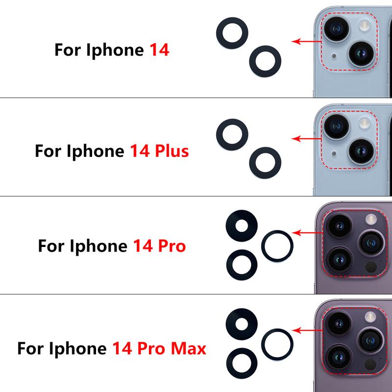 NEW Replacement Camera Glass Lens Back Rear Camera Glass Lens With Glue Sticker For IPhone 11 12 13 14 Pro Max Mini 15 Plus