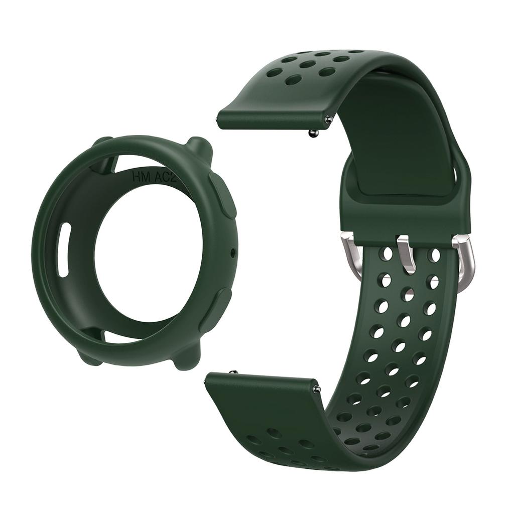 Silikon Schutzhülle+Armbandabdeckung Hülle Für Huami Amazfit Active2 Smart Ersatz Zubehör Rahmen Hüllen Bildschirmschutzhülle