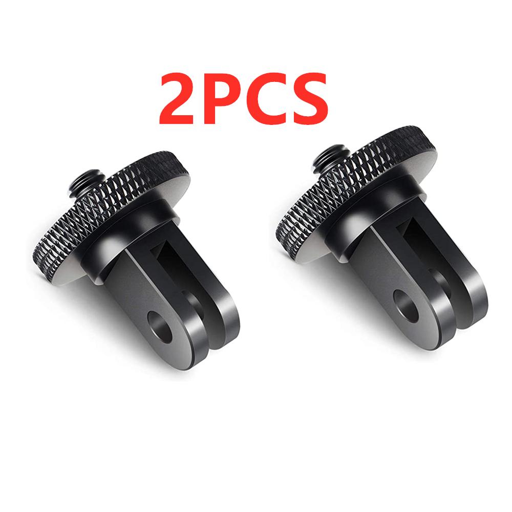 Aluminum Alloy 1/4 inch Mini Tripod Adapter Mount for GoPro Hero 12 10 9 8 5 Black Sjcam M10 Xiaomi Yi 4K Eken Go Pro Accessory