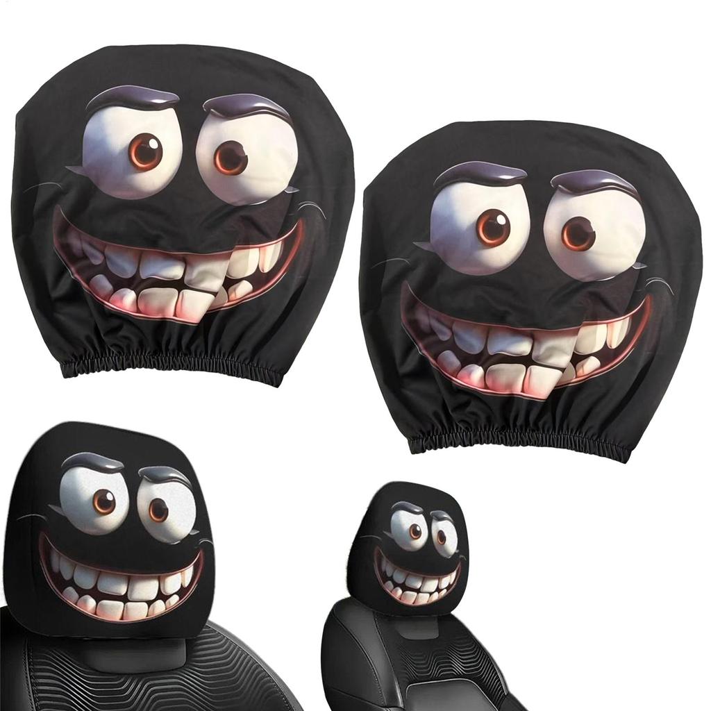 2pcs/set  Headrest Covers For Cars Car Headrest Protector Decoration Elastic Head Rest Covers Decoration For Auto Vehicles