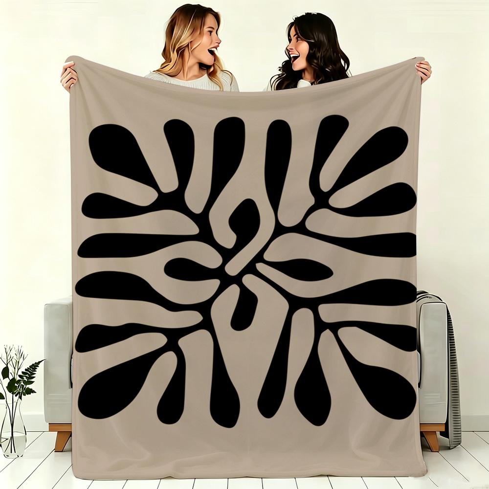 Anime A-Abstrakt Matisse Linien Mädchen Weiche Warme Decke für Schlafzimmer Wohnzimmer Bett Reise Camping Picknick Geschenk