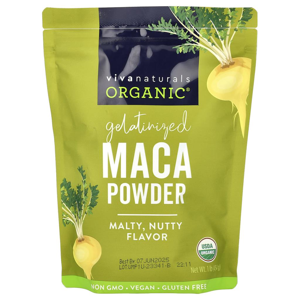 Organic Gelatinized Maca Powder, 454G (1Lb)
