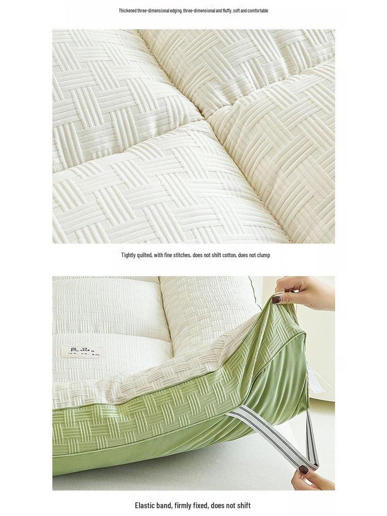 Enhanced Soybean Fiber Mattress Pad for Dorms and Rentals