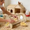 Chicken Perch For Coop Wooden Roosting Resting Swing For Coop Wooden Chicken Perch For Indoor Outdoor Farm Exercise Backyard