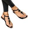 2026 The New Summer Sandals Women Fashion Casual Beach Outdoor Flip Flop Sandals Metal Decoration Ladies Flat Shoes Plus Size