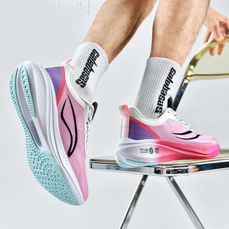 Summer running shoes men's carbon plate shock absorption small size sports shoes breathable couple casual travel shoes professional running shoes