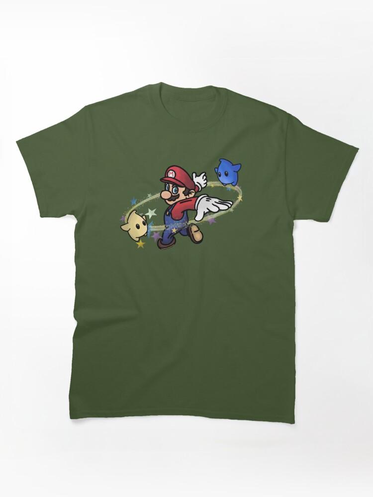 Super Smash Bros. Jumping through the galaxy with Mario Classic T-Shirt