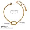 Personalized Natural Stone Pearl Love Hollow Bracelet Versatile Oil Drop Red Pepper Stainless Steel Croissant Bracelet