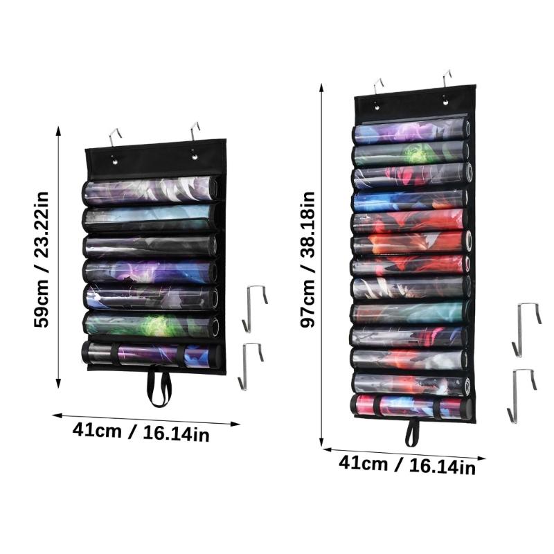 Large Capacity Hanging Organizers for Tabletop Game Waterproofed Storage Pouches for Card Dices Accessories