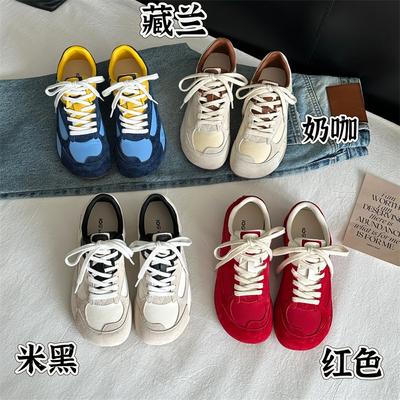 2025 Sommer neue Retro-Farbkombination Forrest Gump Schuhe Damen vielseitige lässige Sportschuhe flach bequem zum Schnüren deutsche Trainingsschuhe