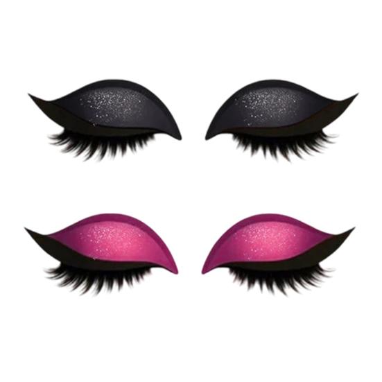 2 Líné samolepky Oční stíny Pár řas Opakovaně použitelné Samolepky pro líčení očí