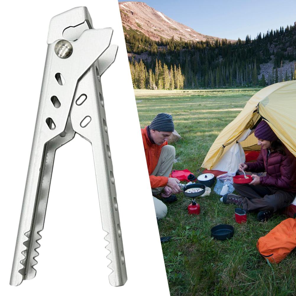 Anti-Hot Pot Food Clamp Multi-Function Bowl Dish Pan Clip Non-Slip Hot Plate Gripper Aluminum Alloy for Outdoor Camping