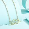 Kintal Exquisite Stainless Steel Mama and 2 Baby Bear Pendant Festoon Bear Pendant Baby Shower Jewelry Christmas Gift Girlfriend