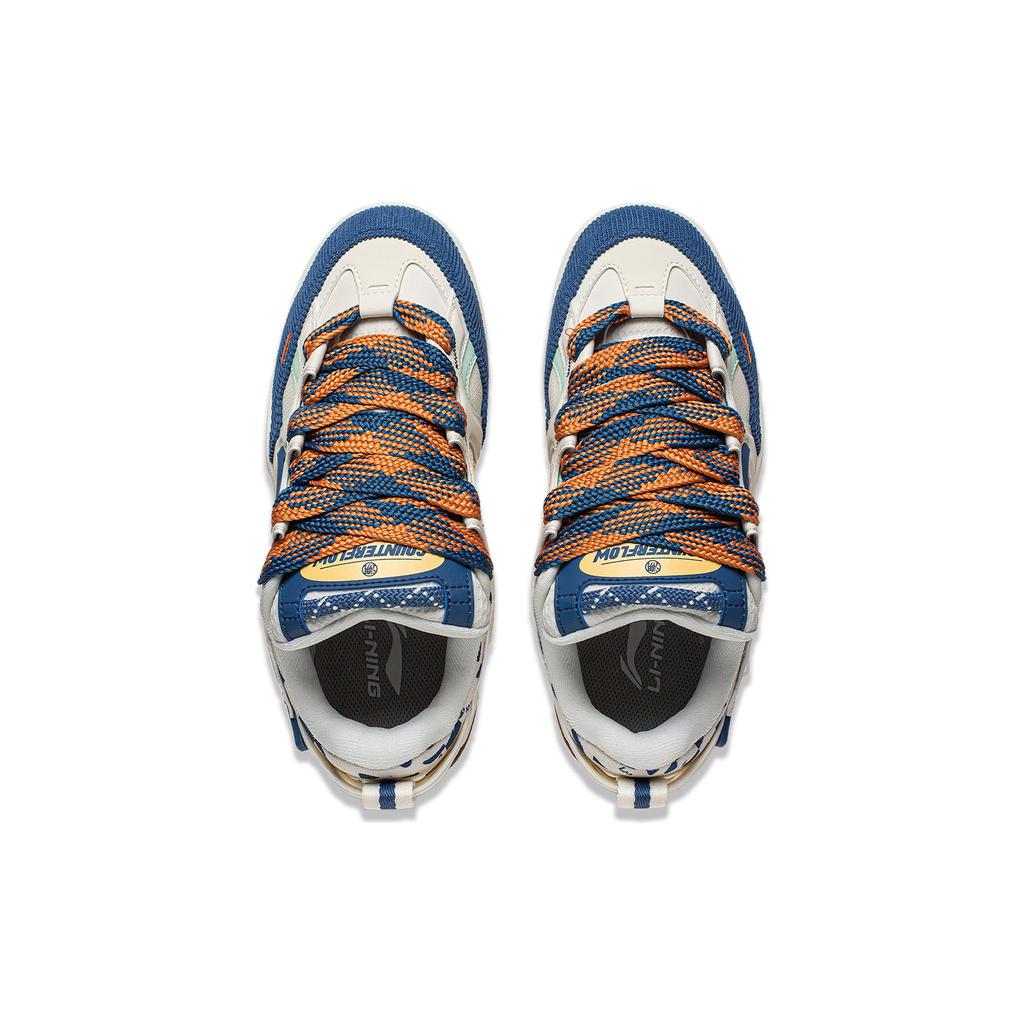 Li Ning CF Tracing, Reputatie Comfortabele En Ademende Demping, Slijtvaste Lage Casual Schoenen Heren Ecru AGCT329-4