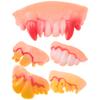 5 Stuks Grappige Gekke Kunsttanden Hard Plastic Kostuumaccessoires Maskerade Props Feestdecoraties Halloween Pasen