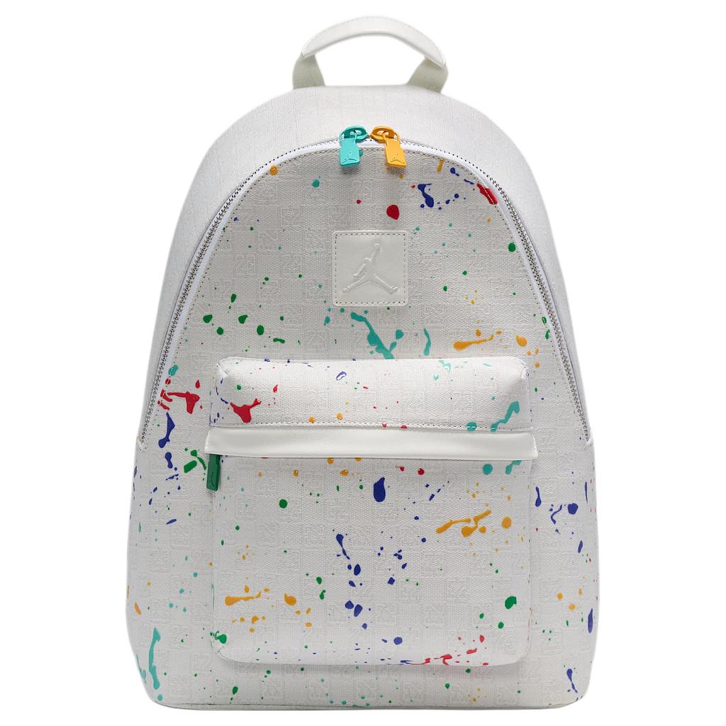 New Jordan Monogram Polyester Backpack Unisex White FJ6784-133