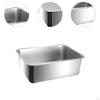 Cat Litter Box Toilet Stainless Steel Open Pan for Small Cats