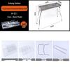 Large Outdoor Stainless Steel BBQ Charcoal Grill with Folding Rack