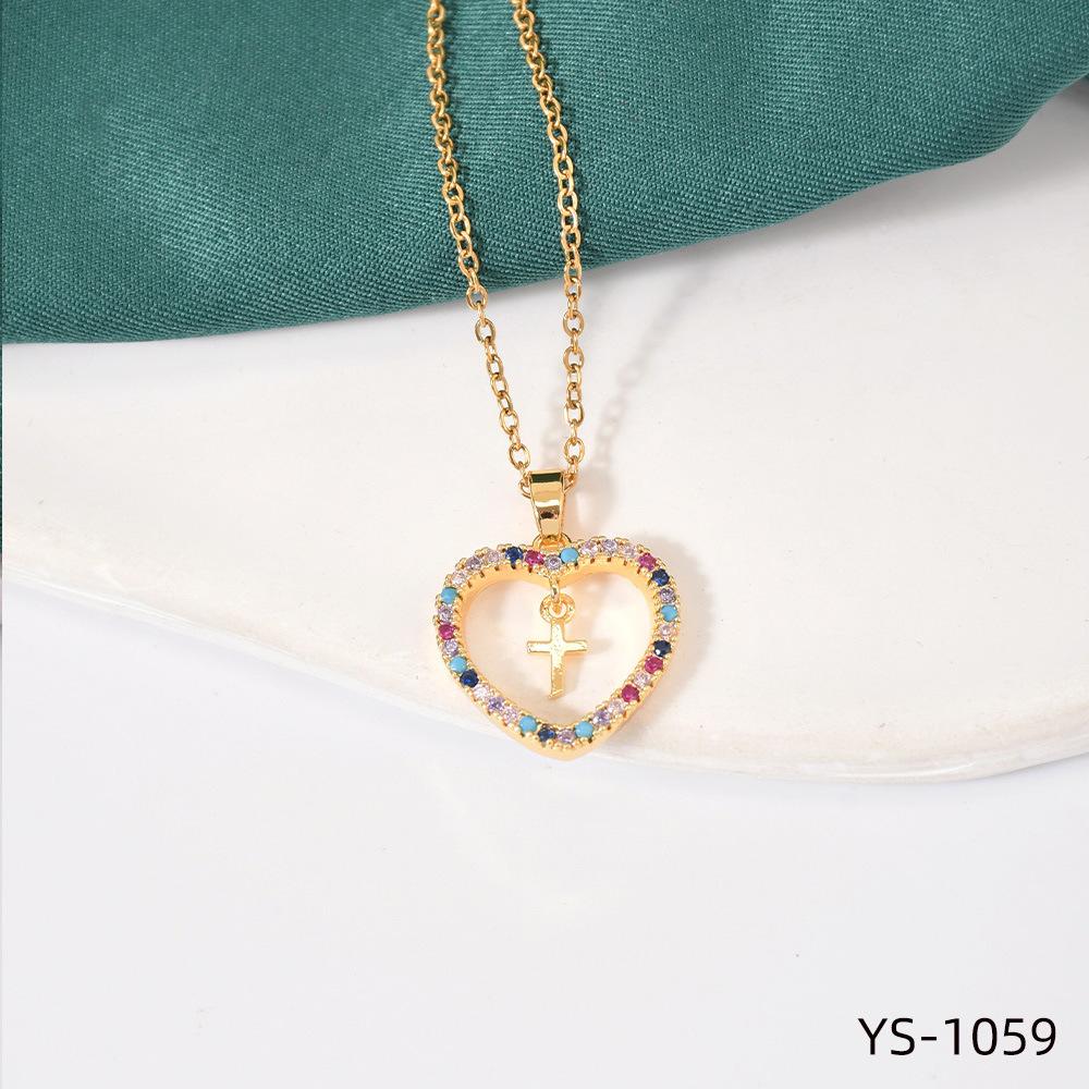 Fashion Trendy Titanium Steel Cross Necklace Women Luxury Versatile Accessory