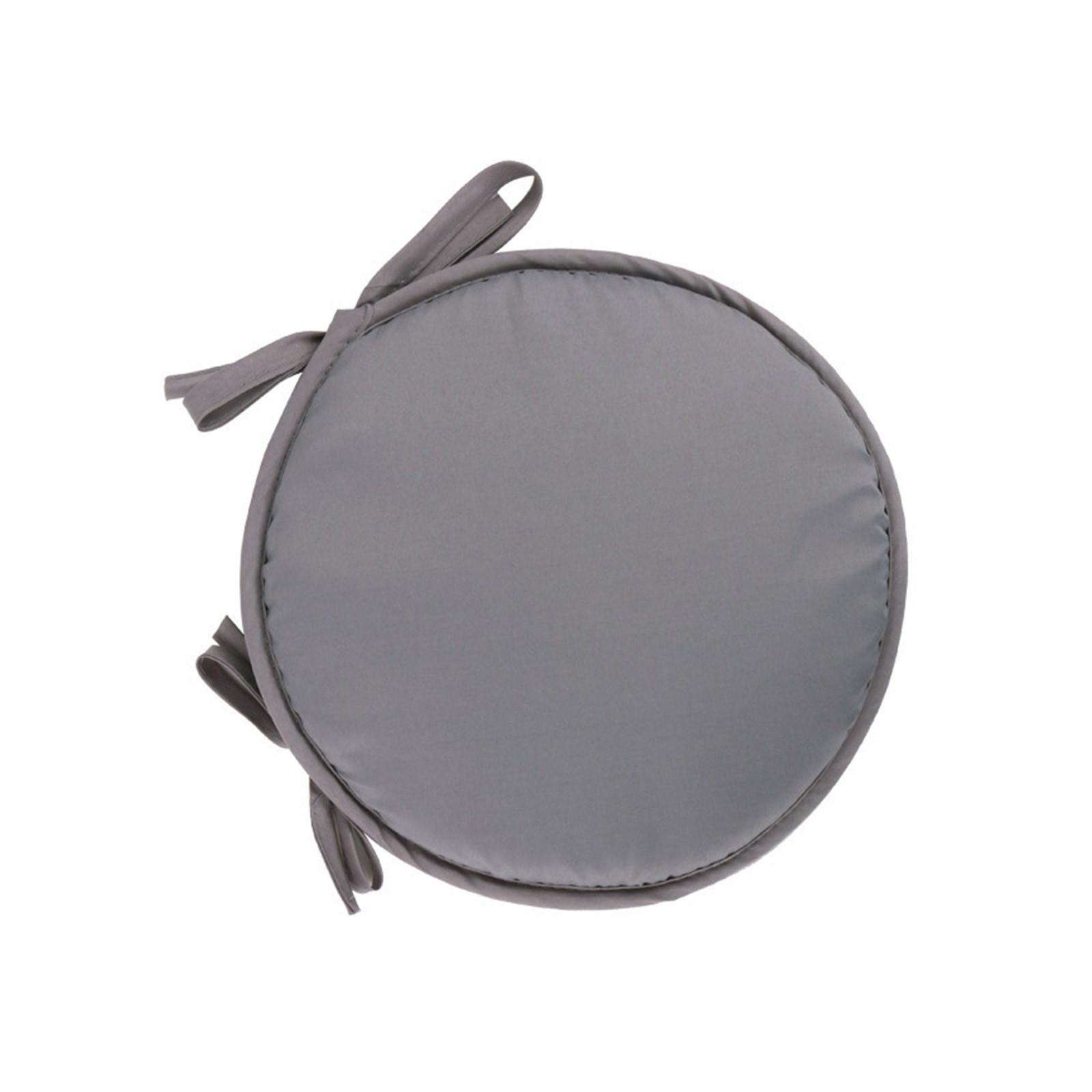 

Цветная подушка для стула для использования в помещении/на открытом воздухе, круглая подушка, коврик для садовой террасы - диаметр 38 см, коврик для садовой мебели, круглый коврик для сидения в саду One Size светло-серый