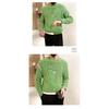Spring 2024 Men's Sweater Patchwork Assorted Colors Skin-Friendly Fabric Fashion Versatile Top Casual Long-Sleeved Bottoming Shirt
