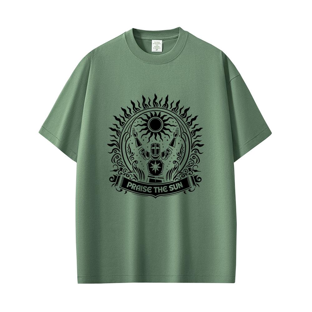 Dark Souls Praise The Sun Tshirt Men Women Fashion Gothic Rock Tshirts Mens 100 Cotton Vintage T Shirt Game Lovers Fans Gift