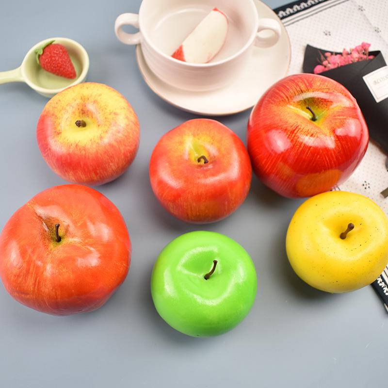 Red Delicious Artificial Apple Ornament for Decorations