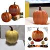 Halloween Led Light Starry Night Pumpkin Resin Decor With Creative Design For Party And Home Atmosphere