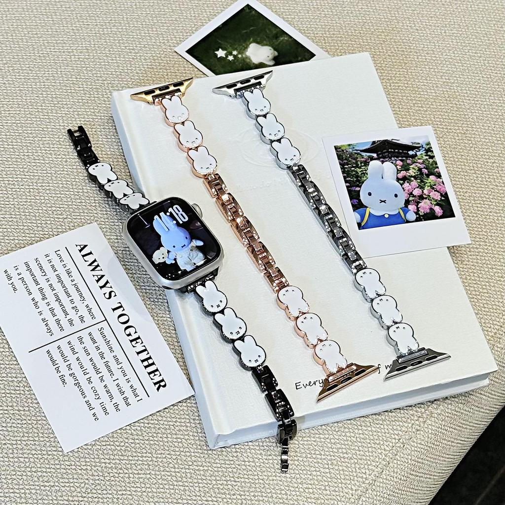 Compatible Rabbit Watch Band for iWatch 1098SE, Huawei GT5, Xiaomi 89Pro