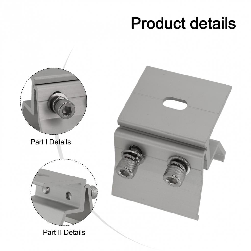 1/4pcs Aluminium Standing Seam Clamp For Fixing Structures