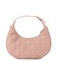 Quilted Bag with Heart Black F [BIS] 2-Way Charm, (01)