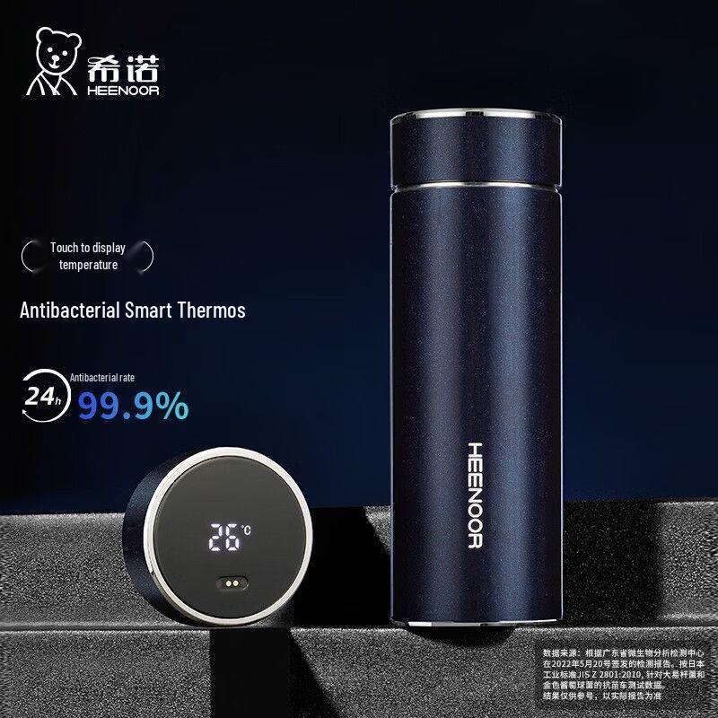 Heenoor Smart Temperature Display Thermos with Tea Filter
