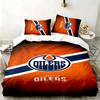 Edmonton Oilers 3pc Set Perfect for Bedroom Use Comfortable Bedding Set Includes a Duvet Cover and Two Pillowcases Ideal Birthday or Christmas Gift