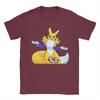 Streetwear Tshirt Renamon Classic Pose Pure Cotton T Shirts Novelty Tee Shirt For Unisex Beach Y2k Casual Short Sleeve Tees
