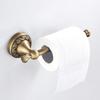 Copper Wall Mounted Tissue Holder Copper Single Towels Rail Rod Toilet Paper Roll Dispenser Bathroom Accessory