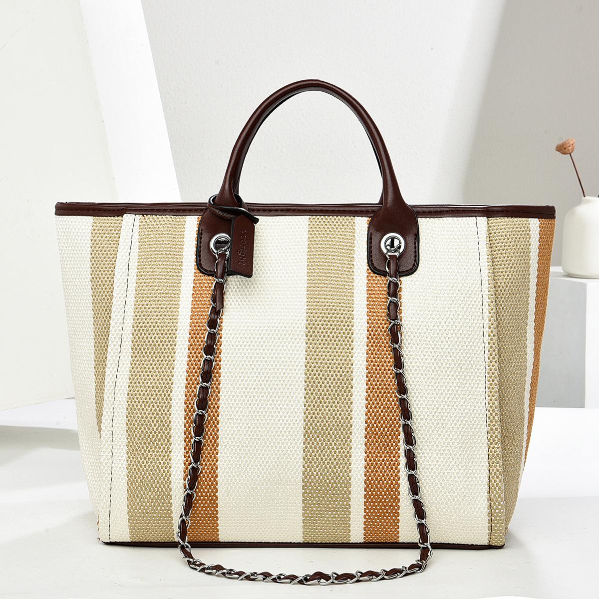 

Large capacity handbag women s summer new fashion shoulder bag student leisure commuter bag 32*12*23 хаки