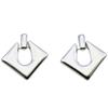 S925 Silbernadel High-End Quadratische Geometrische Rhombus Ohrringe für Frauen - Europäischer und Amerikanischer Stil