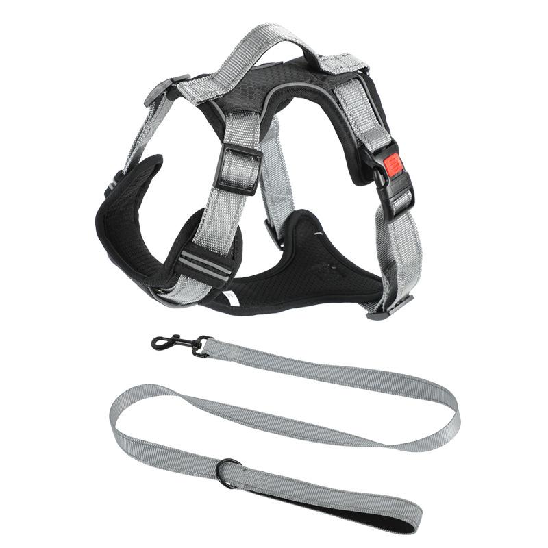 Dog leash vest type dog strap pet chest strap dog leash medium and large dog explosion-proof walking dog leash
