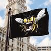 1pc Bee-Themed Polyester Flag - Vibrant, Durable Indoor And Outdoor Decor | Cheerful Design with Cartoon Bees And Colorful Accents | Ideal for Home, Y