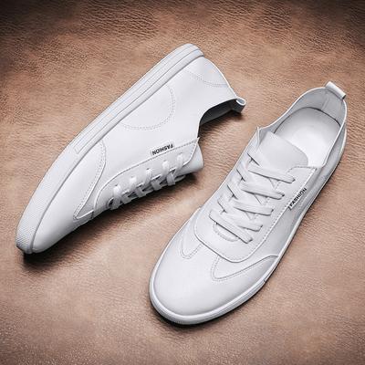 Comfy Soft Men's Skate Footwear Fashion Leather Men Casual Shoes Breathable Lace-up Male Sneakers Handmade Outdoor Walking Flats