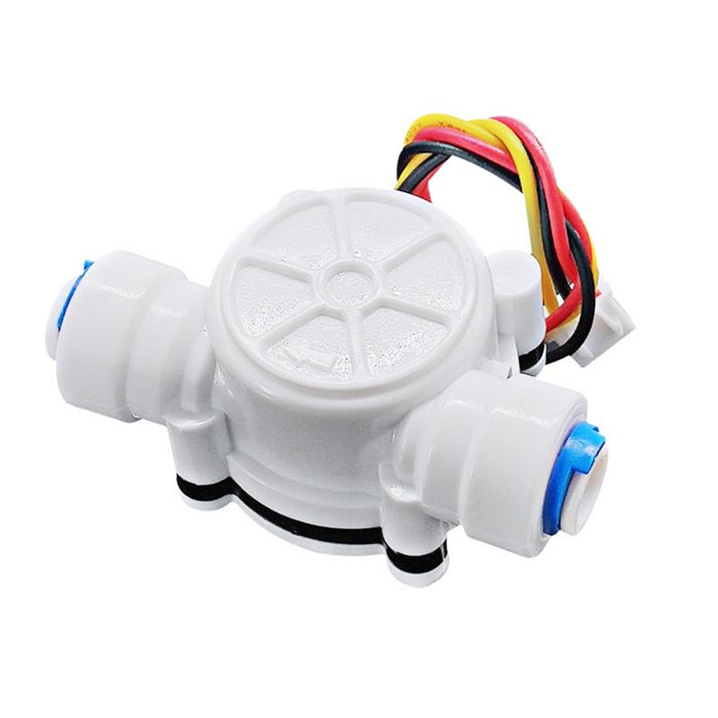 For Water Dispenser Flow Sensor 1/4" PE Pipe Meter 0.5-6L/Min High-Precision Flowmeter Counter Indicator Display