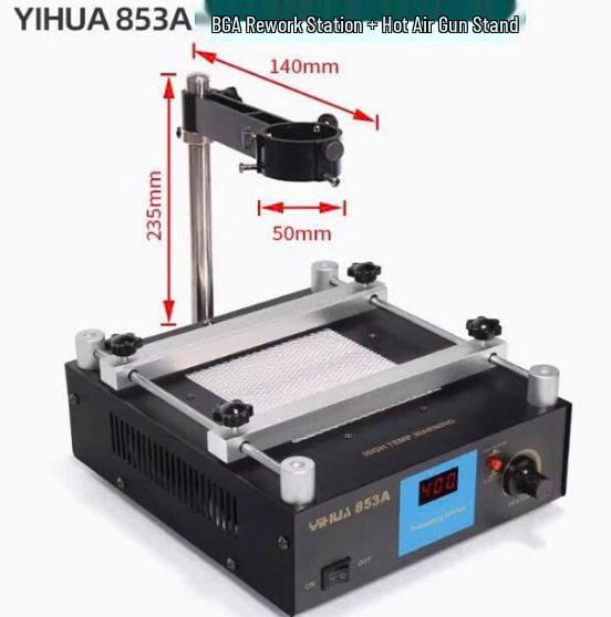 YiHua YIHUA-853A Digital Display BGA Rework Station: Lead-Free Constant Temperature Preheat Platform.
