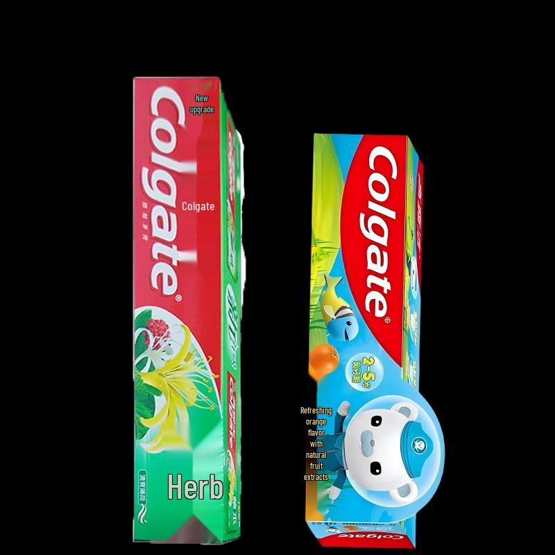 Colgate Herbal Toothpaste & Kids Orange Toothpaste Set