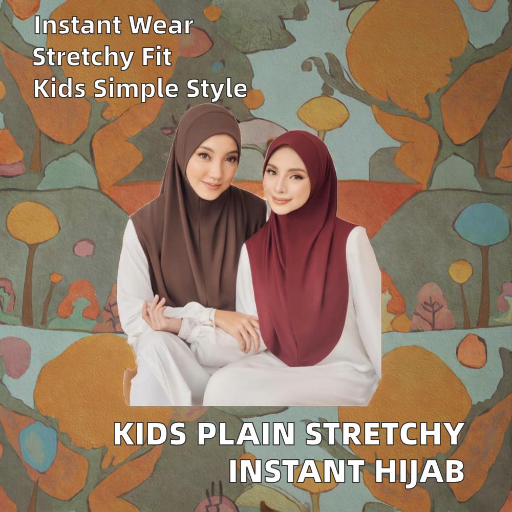 Malaysian New Version Polyester Hijab Spring Instant Hijab Multi Color In Stock