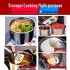 20cm Stainless Steel Seasoning and Lard Pot with Lid