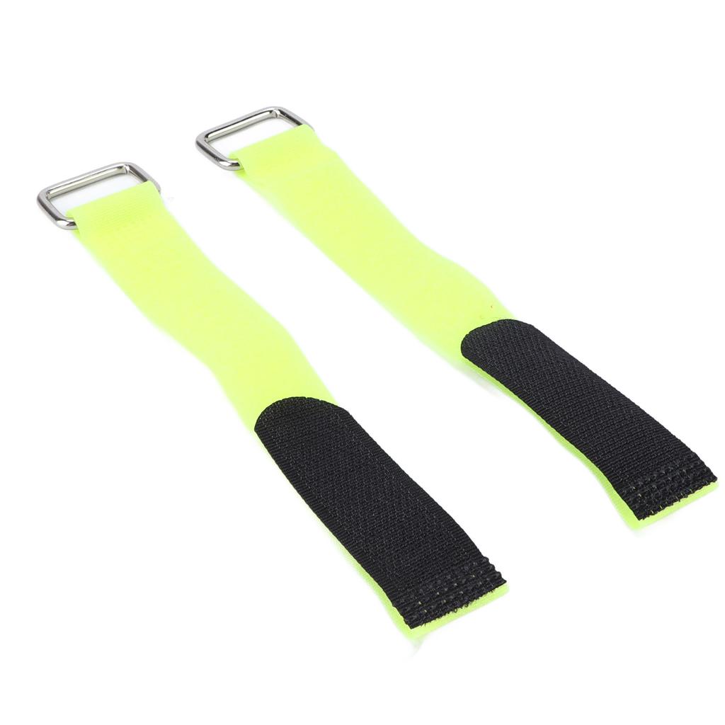 2Pcs Fastening Straps Nylon 20x200mm Adjustable Elastic Bicycle Fixed Organizer BeltYellow