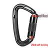 25KN D-Shaped Auto-Lock Carabiner – Aviation Aluminum Alloy for Outdoor Climbing