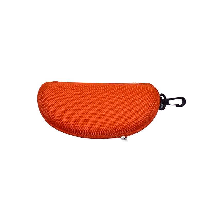 Portable Eva Glasses Case With Carabiner Hook Colorful Sunglasses Hard Cases Zipper Eyeglasses Protector Box Eyewear Accessories